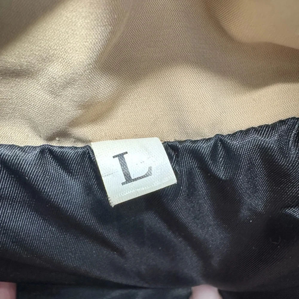 Women's Size L Tan Puffer Jacket - Picture 3 of 3